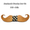 Image of Mustache Wooden Bow Tie