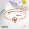 Image of Round CZ Rose Gold Sister Jewelry Bracelets
