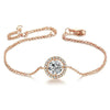 Image of Round CZ Rose Gold Sister Jewelry Bracelets