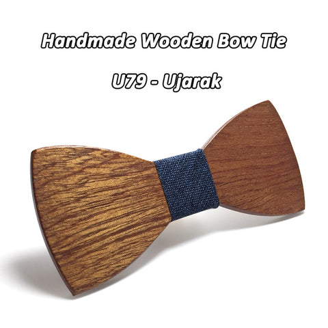 Style Handmade Wooden Bow Tie