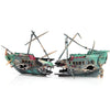 Image of Pirate Boat Ship Ornaments Aquarium Fish Tank Decorations