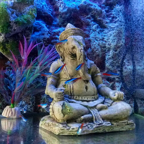 Ganesha Statue Ornaments Aquarium Fish Tank Decorations