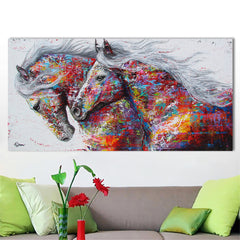 Running Horse Living Room Canvas Wall Art