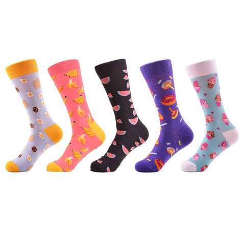 5 pairs Cool Cute Funny Women Socks