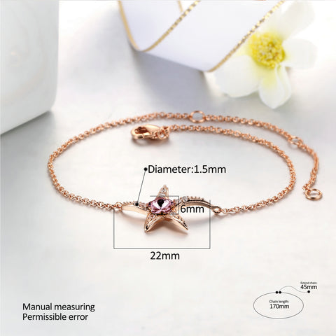 Starfish Rose Gold Sister Jewelry Bracelets