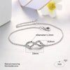 Image of Double Heart CZ Sister Jewelry Bracelets