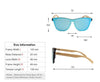 Image of UV Mirror Wooden Bamboo Sunglasses