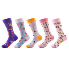 5 pairs Cool Crazy Funny Women Socks