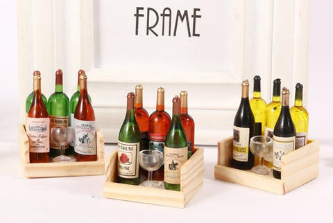 5Pcs Cute Wine Bottles Decorative Fridge Refrigerator Magnets