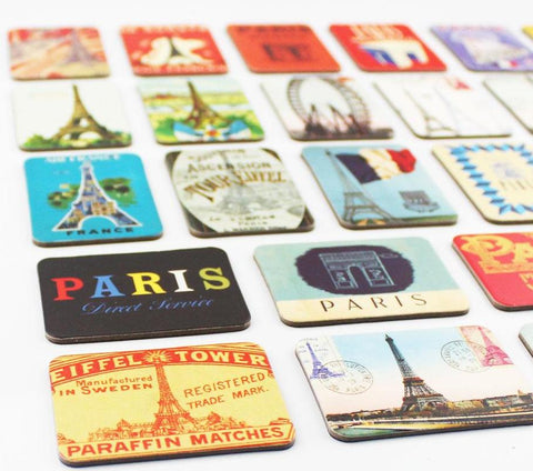 24Pcs Paris Eiffel Tower Decorative Fridge Refrigerator Magnets