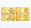 Image of 4Pcs Bible Words Decorative Fridge Refrigerator Magnets