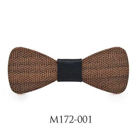 Style Business Banquet Wooden Bow Tie