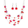 Image of Layer Beads Earring Jewelry Coral Necklace