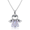 Image of Crystal Guardian Jewelry Angel Necklace