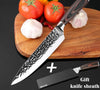 Image of 8Inch Stainless Steel Sharp Santoku Cleaver Slicing Set Chef Kitchen Knife