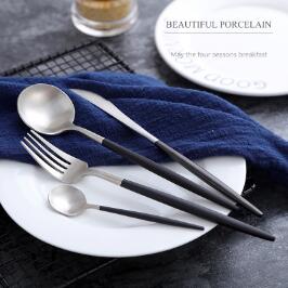 Luxury Stainless Steel Plating European Western Flatware Cutlery Set