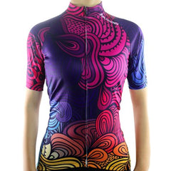 Breathable MTB Short Sleeve Clothing NS-05 Women Cycling Jersey