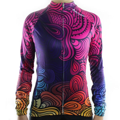 Breathable MTB Long Sleeve Clothing NL-02 Women Cycling Jersey