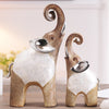 Image of Lucky Resin Statue Figurines Elephant Decor