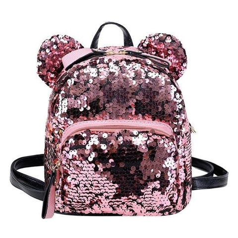 Mouse Sequin Small Mini Backpack